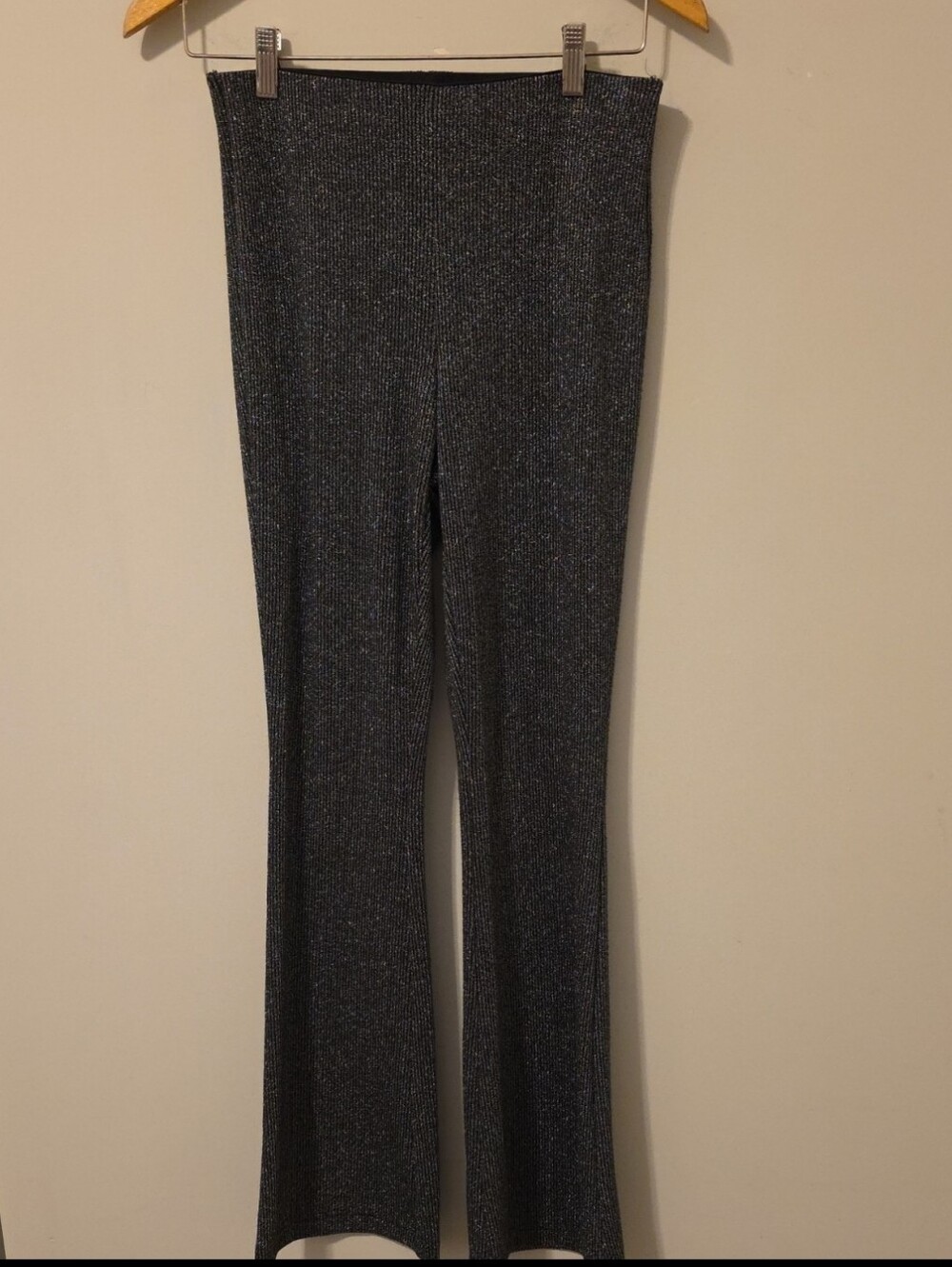 Old Navy High Rise Metallic Flare Pants XS